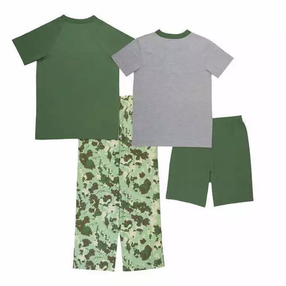 Lucky Brand Youth 4-piece Pajama Set Green Size (Small - 7/8) - Picture 2 of 9